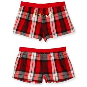 Victoria's Secret PINK Flannel Sleep Boxy Size XL NWT